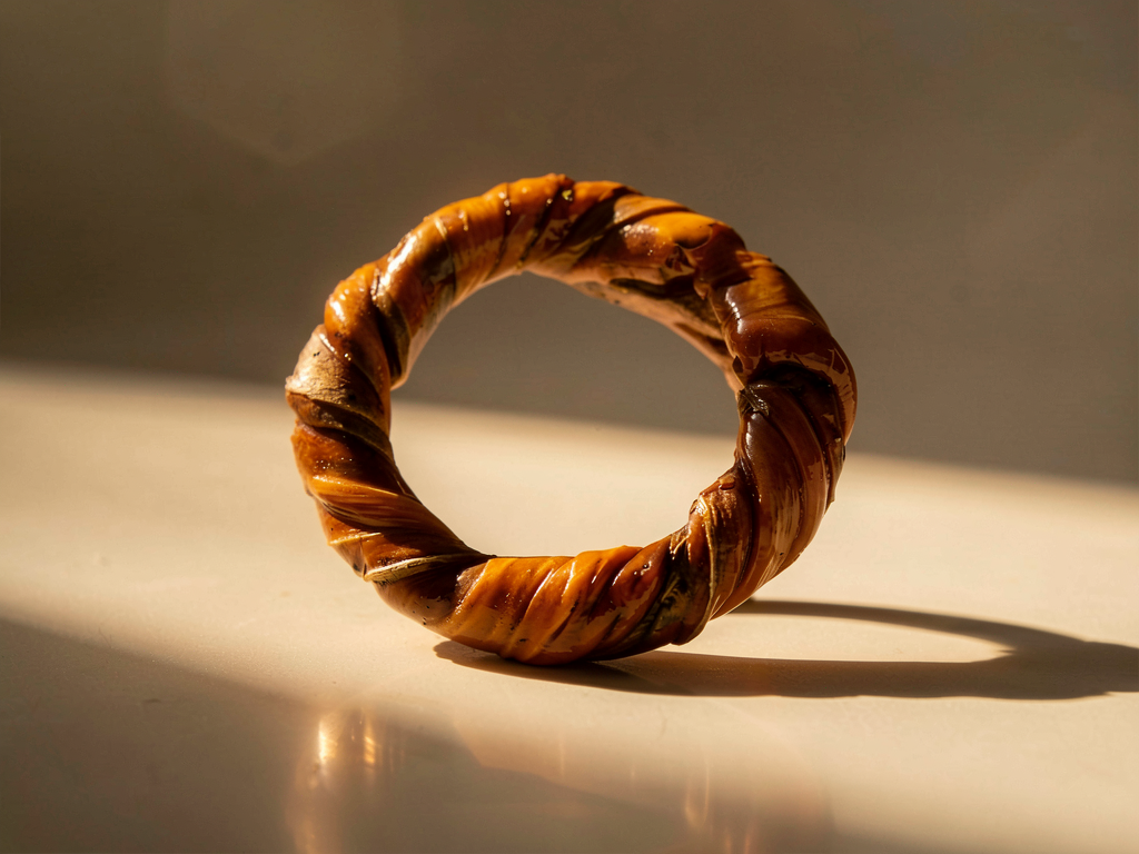 Bague EVIE Anneau torsadé de Carotte Vieilli Stabilisé