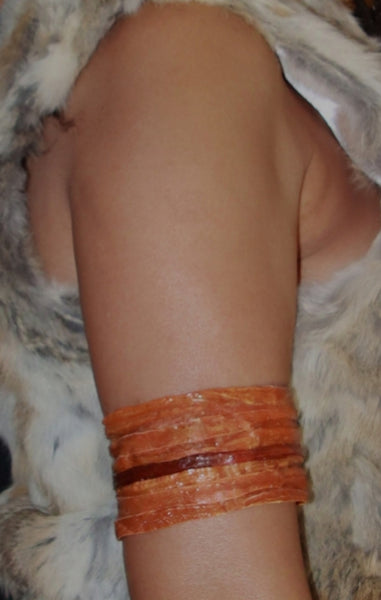 Bracelet aimanté TERRE DE FEU Carotte orange et rouge Stabilisés pour Bras