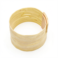 Bracelet PAPYRUS Manchette Blanc de Poireau Stabilisé Aimanté — 1