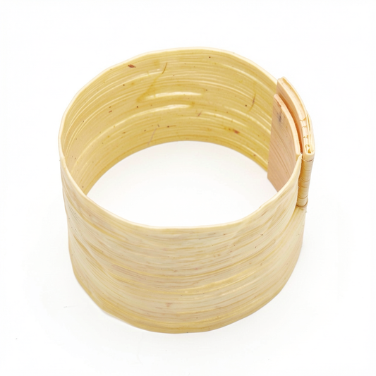 Bracelet PAPYRUS Manchette Blanc de Poireau Stabilisé Aimanté