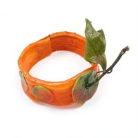 Bracelet HALONA Carotte orange et ses Clémentines à queue Stabilisés — 1