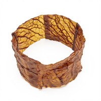 Bracelet KALE Manchette Chou vert Frisé Vieilli Stabilisé — 1