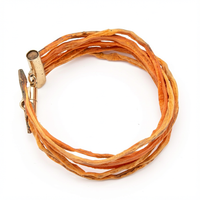 Bracelet SOLANDRA Lanières de Carotte orange Stabilisé Aimanté Unisexe — 1