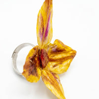 Bague SAHYA Feuille d'artichaut et son Oignon rouge Stabilisés — 1