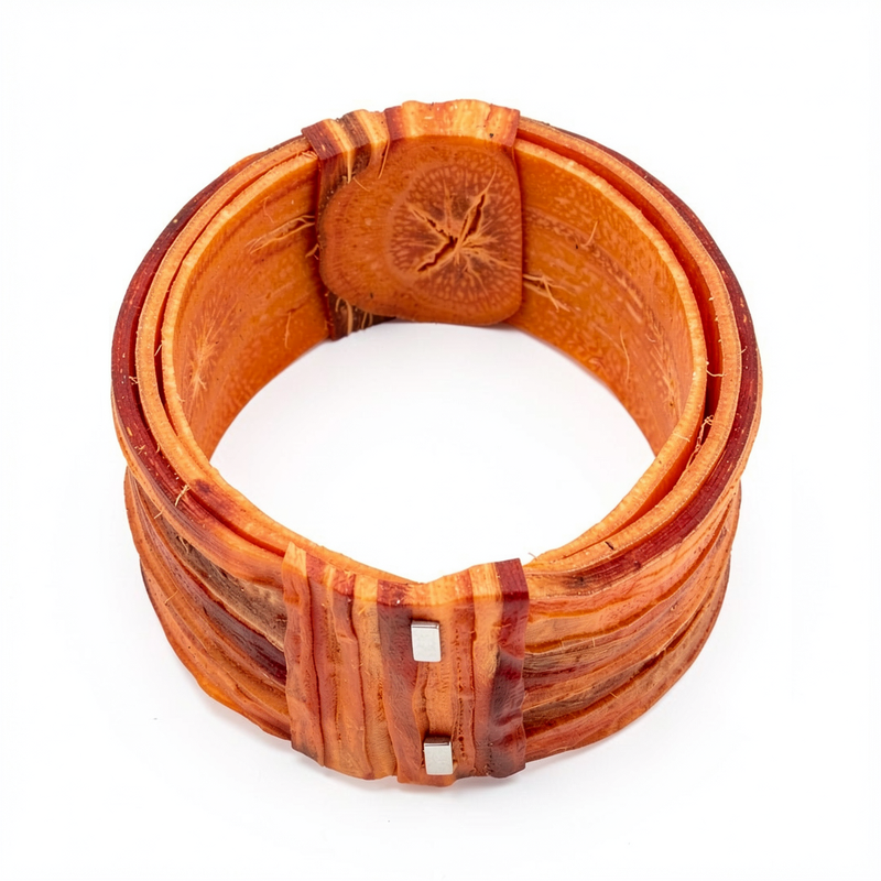 Bracelet aimanté TERRE DE FEU Carotte orange et rouge Stabilisés pour Bras