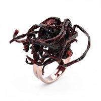 Bague KUNTA Lianes de Betterave rouge Stabilisés — 1