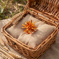 Bague KAÏRA Pompon toute Carotte Orange Stabilisé — 2