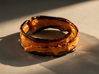 Bracelet TIKAN Carotte bi couleur Orange et prune Stabilisé — 3