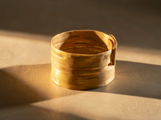 Bracelet PAPYRUS Manchette Blanc de Poireau Stabilisé Aimanté