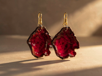 Boucle d'oreille ELISE Chips de Betterave rouge Stabilisé — 3