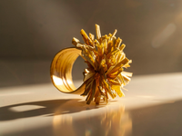 Bague CALYSSA feuille de Maïs Stabilisé — 3