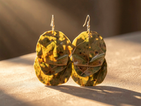 Boucle d'oreille CASSIAN Blette rondelles Stabilisé — 3