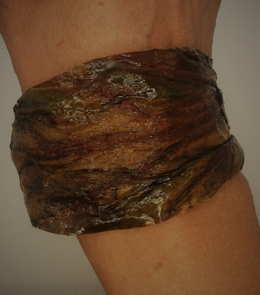 Bracelet Manchette Feuille de Blette mélangés Stabilisé