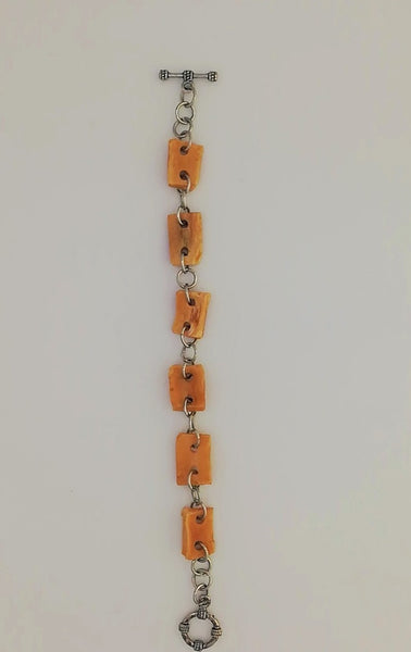 Bracelet PROTECTION DES ANCIENS  Perle d'Ail vieilli Stabilisé