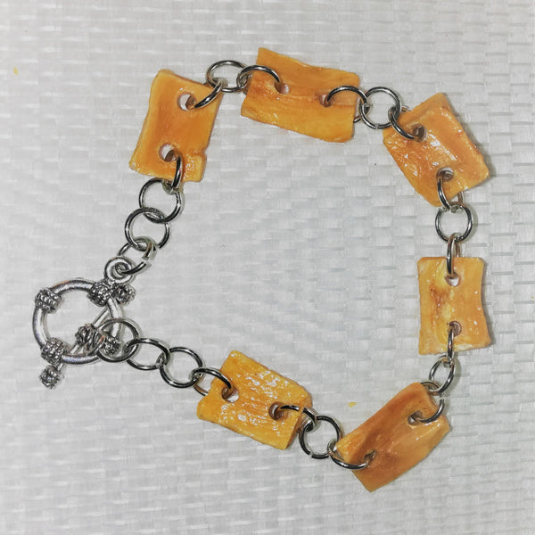 Bracelet PROTECTION DES ANCIENS  Perle d'Ail vieilli Stabilisé