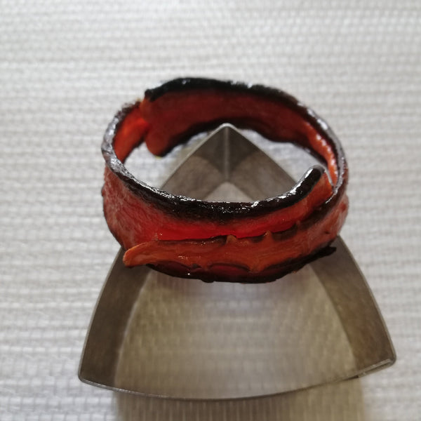 Bracelet TIKAN Carotte bi couleur Orange et prune Stabilisé