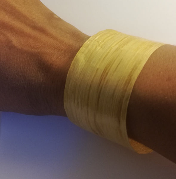 Bracelet Manchette ALTHÉA Blanc de Poireau Stabilisé