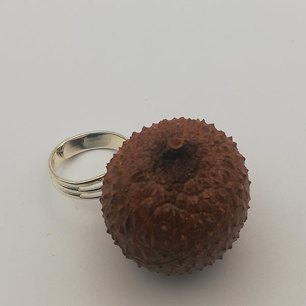Bague YEMA Litchi Stabilisé