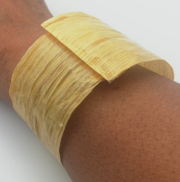 Bracelet PAPYRUS Manchette Blanc de Poireau Stabilisé Aimanté