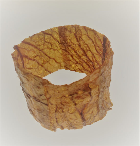 Bracelet KALE manchette Chou vert Frisé vieilli Stabilisé