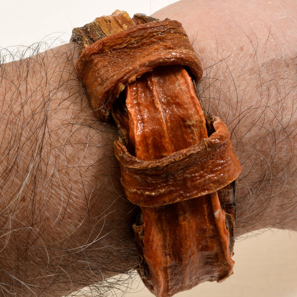 Bracelet ASKA en carottes oranges sable vieilli stabilisé Unisexe