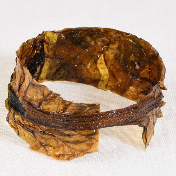 Bracelet Ruban Feuille de Blette Stabilisé